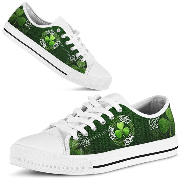 Irish Saint Patrick's Day Shamrock Low Top Shoes NM030304-Apparel-NM-US5 (EU35)-Vibe Cosy™