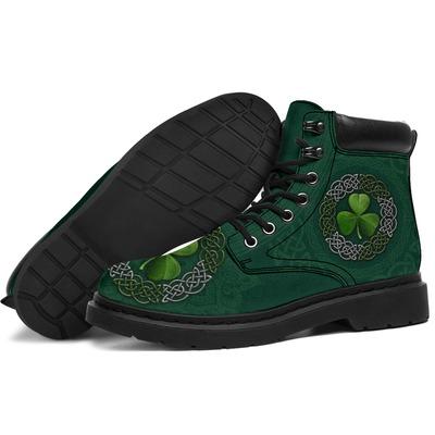 Irish Saint Patrick's Day Shamrock All Season Boots NM030306-Apparel-NM-US5 (EU38)-MEN'S ALL SEASON BOOT-Vibe Cosy™