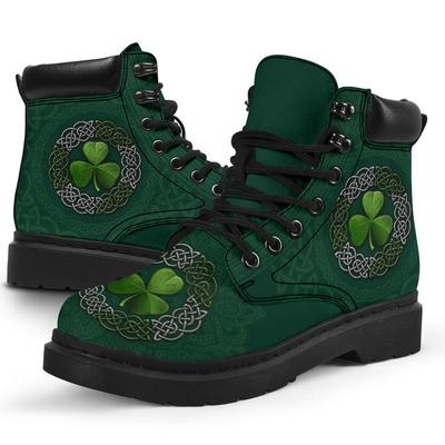 Irish Saint Patrick's Day Shamrock All Season Boots NM030306-Apparel-NM-US5 (EU38)-MEN'S ALL SEASON BOOT-Vibe Cosy™