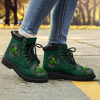 Irish Saint Patrick's Day Shamrock All Season Boots NM030306-Apparel-NM-US5 (EU38)-MEN'S ALL SEASON BOOT-Vibe Cosy™