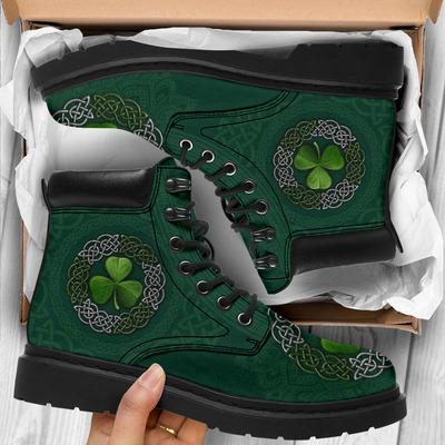 Irish Saint Patrick's Day Shamrock All Season Boots NM030306-Apparel-NM-US5 (EU38)-MEN'S ALL SEASON BOOT-Vibe Cosy™