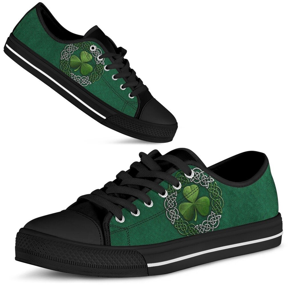 Irish Saint Patrick's Day Shamrock Low Top Shoes NM030308-Apparel-NM-US5 (EU35)-Vibe Cosy™