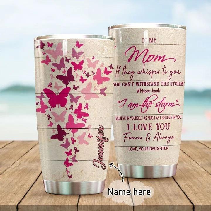 To My Mom Personalized Stainless Steel Tumbler 20 Oz NM10042002 - Amaze Style™-Tumbler