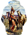 3D All Over Print Horse Hoodie NM120801-Apparel-NM-Hoodie-S-Vibe Cosy™
