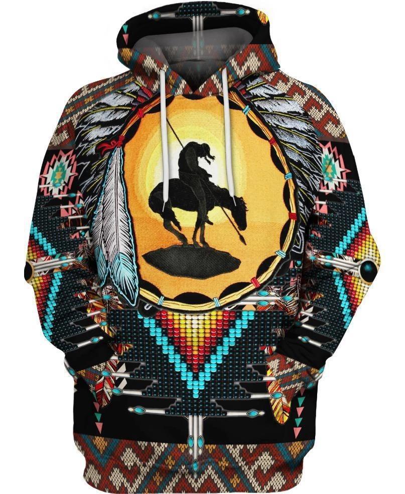 3D All Over Print Horse Hoodie NM120805-Apparel-NM-Hoodie-S-Vibe Cosy™