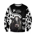 Dairy Cow Hoodie T-Shirt Sweatshirt for Men and Women NM121103-Apparel-NM-Sweater-S-Vibe Cosy™