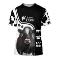 Dairy Cow Hoodie T-Shirt Sweatshirt for Men and Women NM121103-Apparel-NM-T-shirt-S-Vibe Cosy™