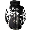 Dairy Cow Hoodie T-Shirt Sweatshirt for Men and Women NM121103-Apparel-NM-Zip hoodie-S-Vibe Cosy™