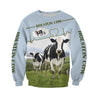 Dairy Cow Hoodie T-Shirt Sweatshirt for Men and Women NM121106-Apparel-NM-Sweater-S-Vibe Cosy™