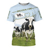 Dairy Cow Hoodie T-Shirt Sweatshirt for Men and Women NM121106-Apparel-NM-T-shirt-S-Vibe Cosy™