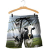 Dairy Cow Hoodie T-Shirt Sweatshirt for Men and Women NM121106-Apparel-NM-Shorts-S-Vibe Cosy™