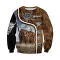 Highland Cattle Cow Hoodie T-Shirt Sweatshirt for Men and Women NM121108-Apparel-NM-Sweater-S-Vibe Cosy™
