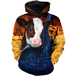 Cow Hoodie T-Shirt Sweatshirt for Men and Women NM121112-Apparel-NM-Hoodie-S-Vibe Cosy™