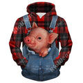 Lovely Pigs Hoodie T-Shirt Sweatshirt for Men and Women NM121114-Apparel-NM-Hoodie-S-Vibe Cosy™