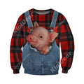 Lovely Pigs Hoodie T-Shirt Sweatshirt for Men and Women NM121114-Apparel-NM-Sweater-S-Vibe Cosy™