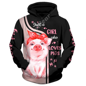 Lovely Pigs Hoodie T-Shirt Sweatshirt for Men and Women NM121115-Apparel-NM-Hoodie-S-Vibe Cosy™