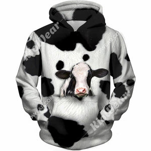 Lovely Dairy Cows Hoodie T-Shirt Sweatshirt for Men and Women NM121116-Apparel-NM-Hoodie-S-Vibe Cosy™