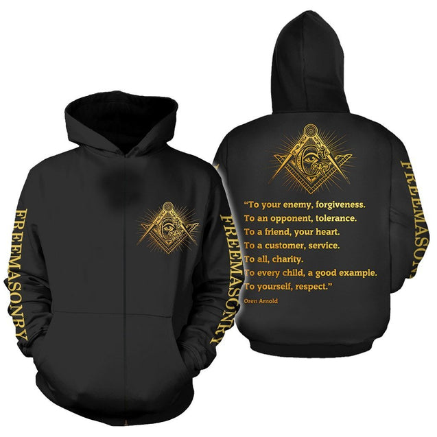 3D All Over Printed Freemasonry Clothes NM140103-Apparel-NM-Zip hoodie-S-Vibe Cosy™