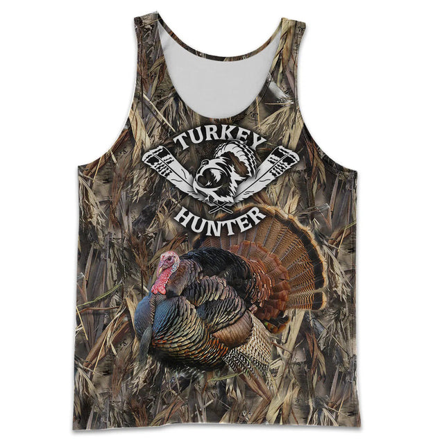 Camo Turkey Hunting Hoodie T-Shirt Sweatshirt for Men and Women NM151105-Apparel-NM-Men's tank top-S-Vibe Cosy™