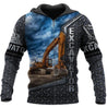 Excavator Heavy Equipment Hoodie T-Shirt Sweatshirt for Men and Women NM180204-Apparel-NM-Zip hoodie-S-Vibe Cosy™