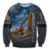 Excavator Heavy Equipment Hoodie T-Shirt Sweatshirt for Men and Women NM180204-Apparel-NM-Sweater-S-Vibe Cosy™