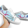 Nurse Pink Stethoscope Low Top Shoes NM180304-Apparel-NM-US5 (EU35)-Vibe Cosy™