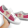 Nurse Pink Texture Low Top Shoes NM180305-Apparel-NM-US5 (EU35)-Vibe Cosy™