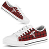 Nurse Christmas Plaid Pattern Low Top Shoes NM180306-Apparel-NM-US5 (EU35)-Vibe Cosy™