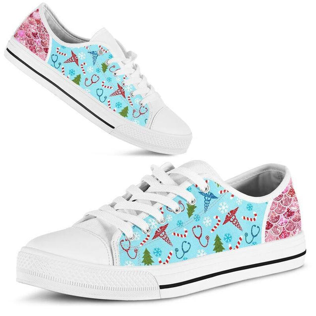 Nurse Funny Pattern Low Top Shoes NM180307-Apparel-NM-US5 (EU35)-Vibe Cosy™