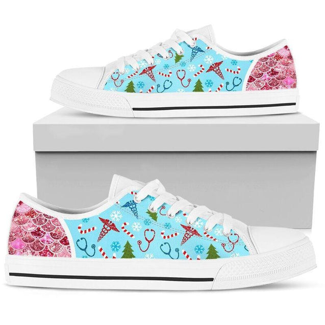 Nurse Funny Pattern Low Top Shoes NM180307-Apparel-NM-US5 (EU35)-Vibe Cosy™