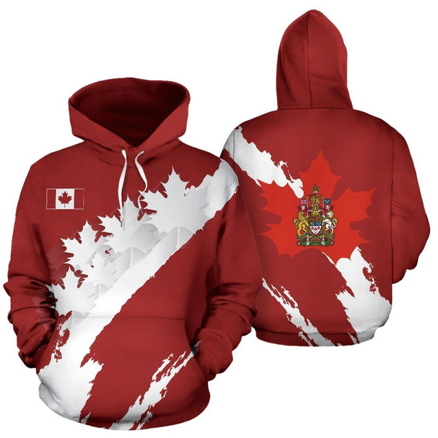 Canadian Maple Leaf Hoodie T Shirt For Men and Women-Apparel-PL8386-Hoodie-S-Vibe Cosy™