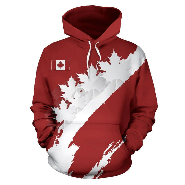 Canadian Maple Leaf Hoodie T Shirt For Men and Women-Apparel-PL8386-Hoodie-S-Vibe Cosy™