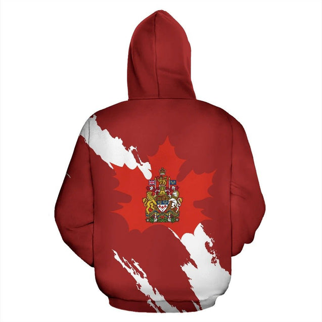 Canadian Maple Leaf Hoodie T Shirt For Men and Women-Apparel-PL8386-Hoodie-S-Vibe Cosy™