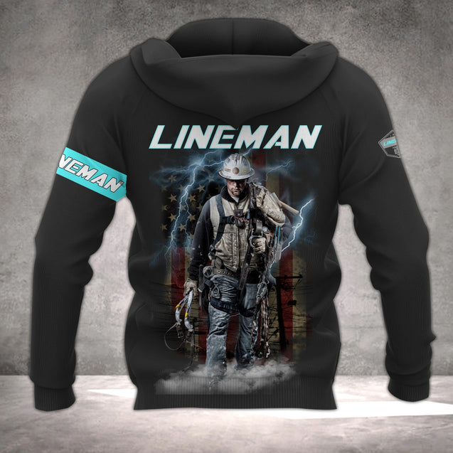 Electrician & Lineman Hoodie T Shirt Sweatshirt For Men and Women NM220302-Apparel-NM-Hoodie-S-Vibe Cosy™