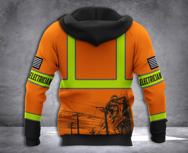 Electrician & Lineman Hoodie T Shirt Sweatshirt For Men and Women NM220304-Apparel-NM-Hoodie-S-Vibe Cosy™