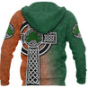 Irish Saint Patrick's Day Shamrock Celtic Cross Hoodie T-Shirt Sweatshirt-Apparel-NM-Hoodie-S-Vibe Cosy™