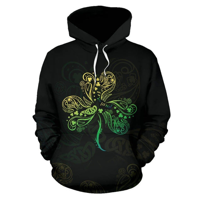 Irish Saint Patrick's Day Shamrock Celtic Cross Hoodie T-Shirt Sweatshirt Pi020305-Apparel-NM-Hoodie-S-Vibe Cosy™