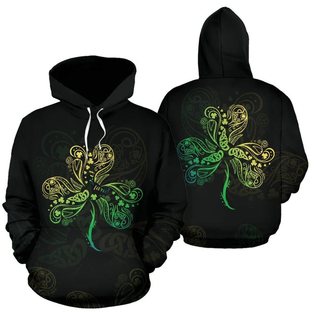 Irish Saint Patrick's Day Shamrock Celtic Cross Hoodie T-Shirt Sweatshirt Pi020305-Apparel-NM-Hoodie-S-Vibe Cosy™