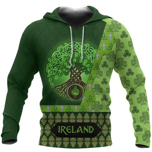 Irish Saint Patrick's Day Shamrock Celtic Cross Hoodie T-Shirt Sweatshirt Pi020309-Apparel-NM-Hoodie-S-Vibe Cosy™