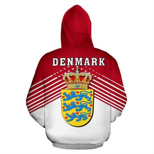 Denmark Sport Flag Hoodie - Stripes Style 01 NNK 006-Apparel-NNK-Hoodie-S-Vibe Cosy™