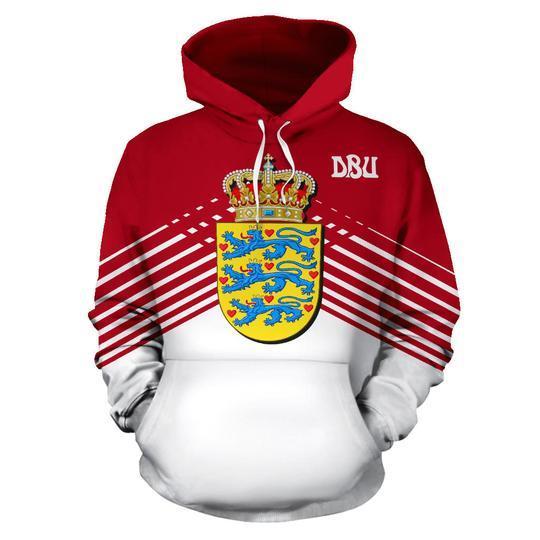 Denmark Sport Flag Hoodie - Stripes Style 01 NNK 006-Apparel-NNK-Hoodie-S-Vibe Cosy™