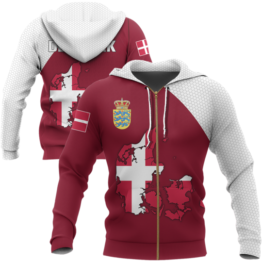 Denmark Map Special Hoodie A5 ZIPNNK 007-Apparel-NNK-Hoodie-S-Vibe Cosy™