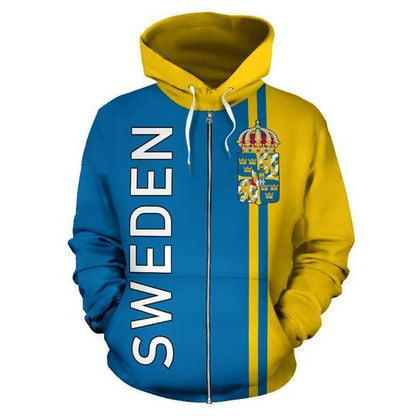 Sweden All Over Zip-Up Hoodie - Straight Version ZIPNNK 016-Apparel-NNK-Zipped Hoodie-S-Vibe Cosy™