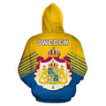 Sweden Sport Flag Hoodie - Stripes Style NNK 019-Apparel-NNK-Hoodie-S-Vibe Cosy™