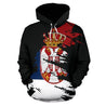 Serbia Hoodie Flag Painting NNK 029-Apparel-NNK-Hoodie-S-Vibe Cosy™