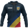 Romania Flag Hoodie Dots Version NNK-040-Apparel-NNK-Hoodie-S-Vibe Cosy™