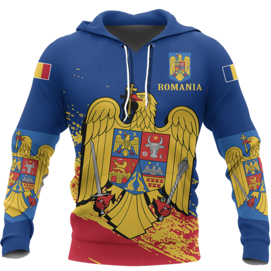 Romania Special Hoodie Blue NNK-042-Apparel-NNK-Hoodie-S-Vibe Cosy™