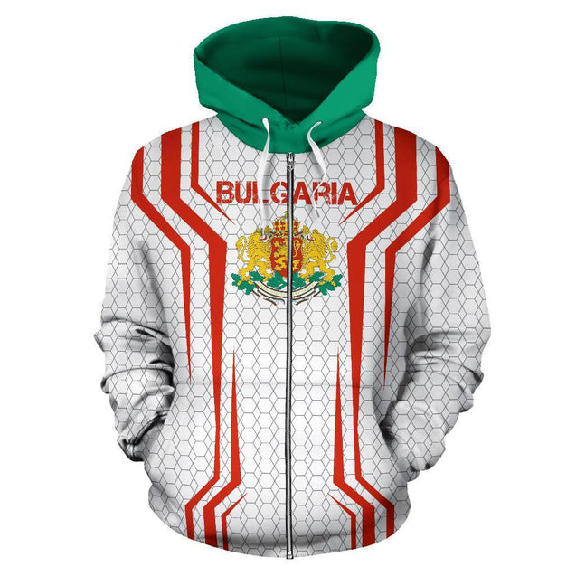 Bulgaria Sport Edition Hoodie-Apparel-NNK-Zipped Hoodie-S-Vibe Cosy™