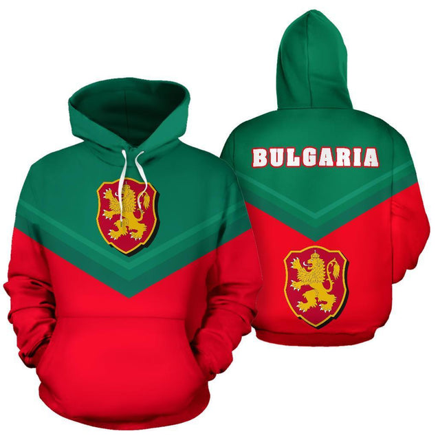 Bulgaria Sport Flag Hoodie - Arrow Style 01-Apparel-NNK-Hoodie-S-Vibe Cosy™