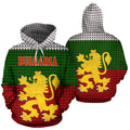 Bulgaria Lion Hoodie Knitted Style Flag-Apparel-NNK-Hoodie-S-Vibe Cosy™
